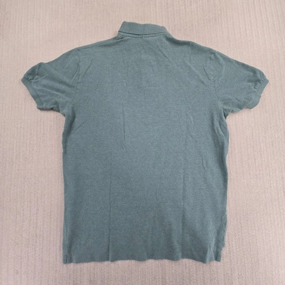 Polo Ralph Lauren Shirt Mens Large Green Short Sleeve Red Pony Preppy